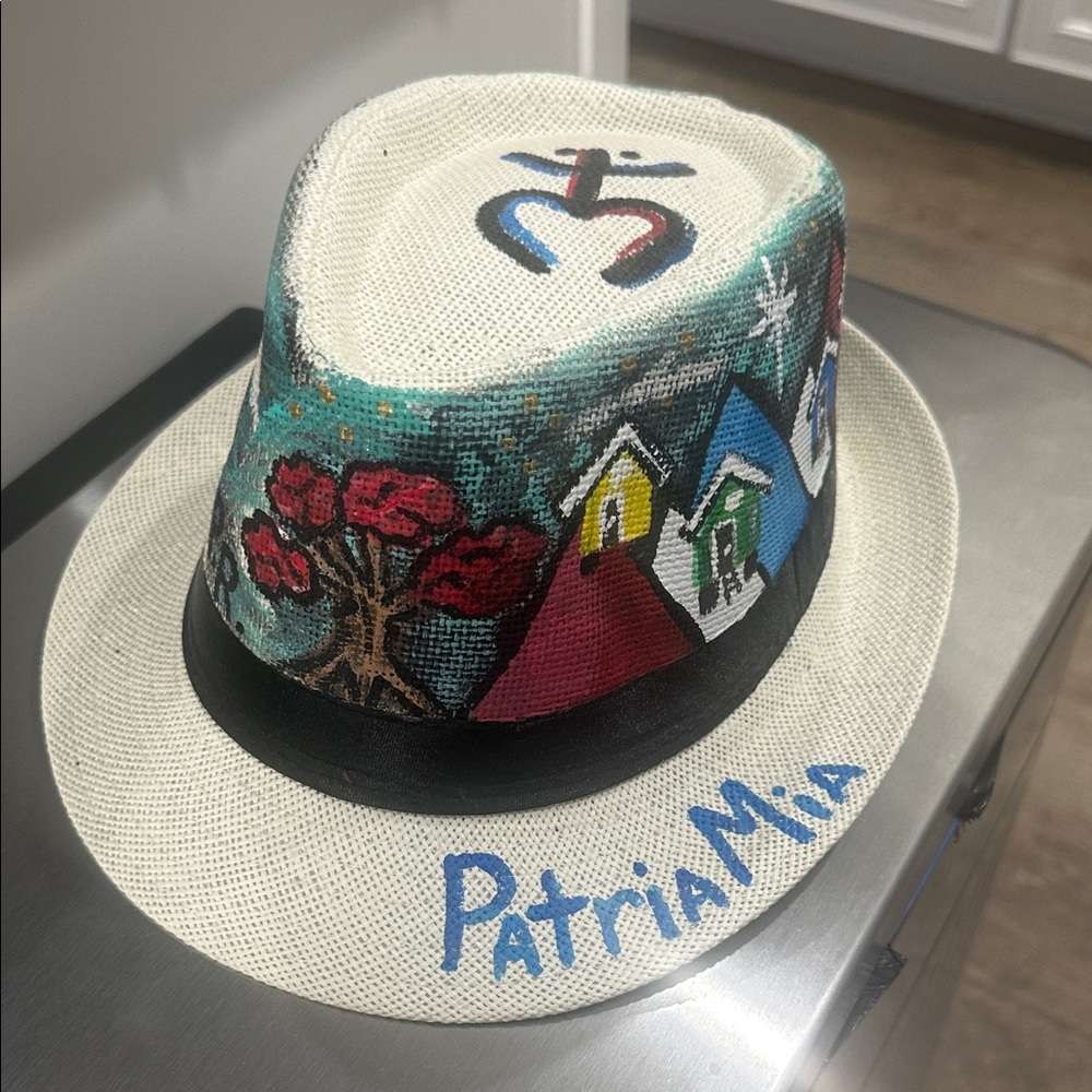 NEW PR Hand-Painted Artistic Fedora Hat